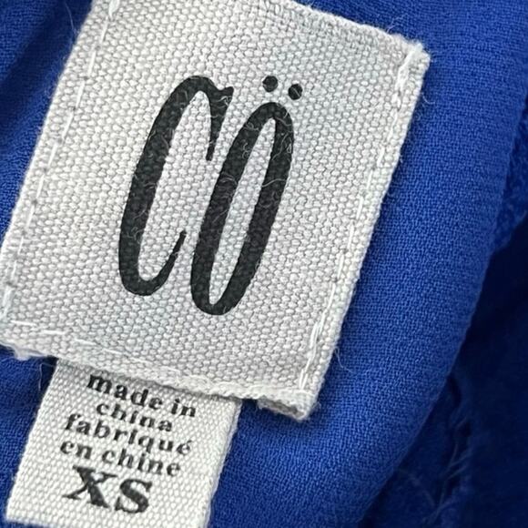 CO Blue drop waist Mini Dress preppy academia cosplay minimalist casual spring - Picture 6 of 6